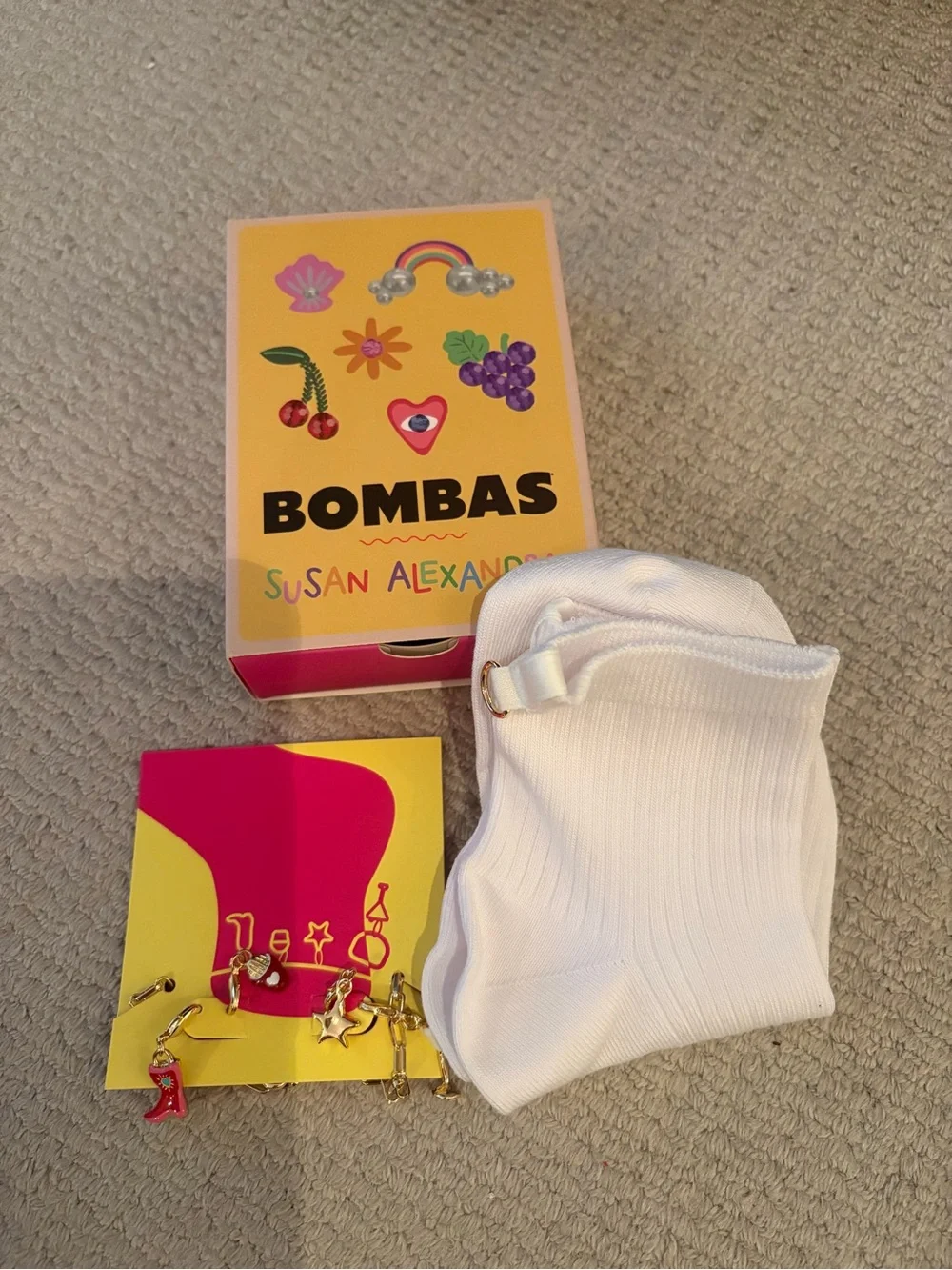 Bombas x Susan Alexandra Charms and Anklet Quarter Socks
